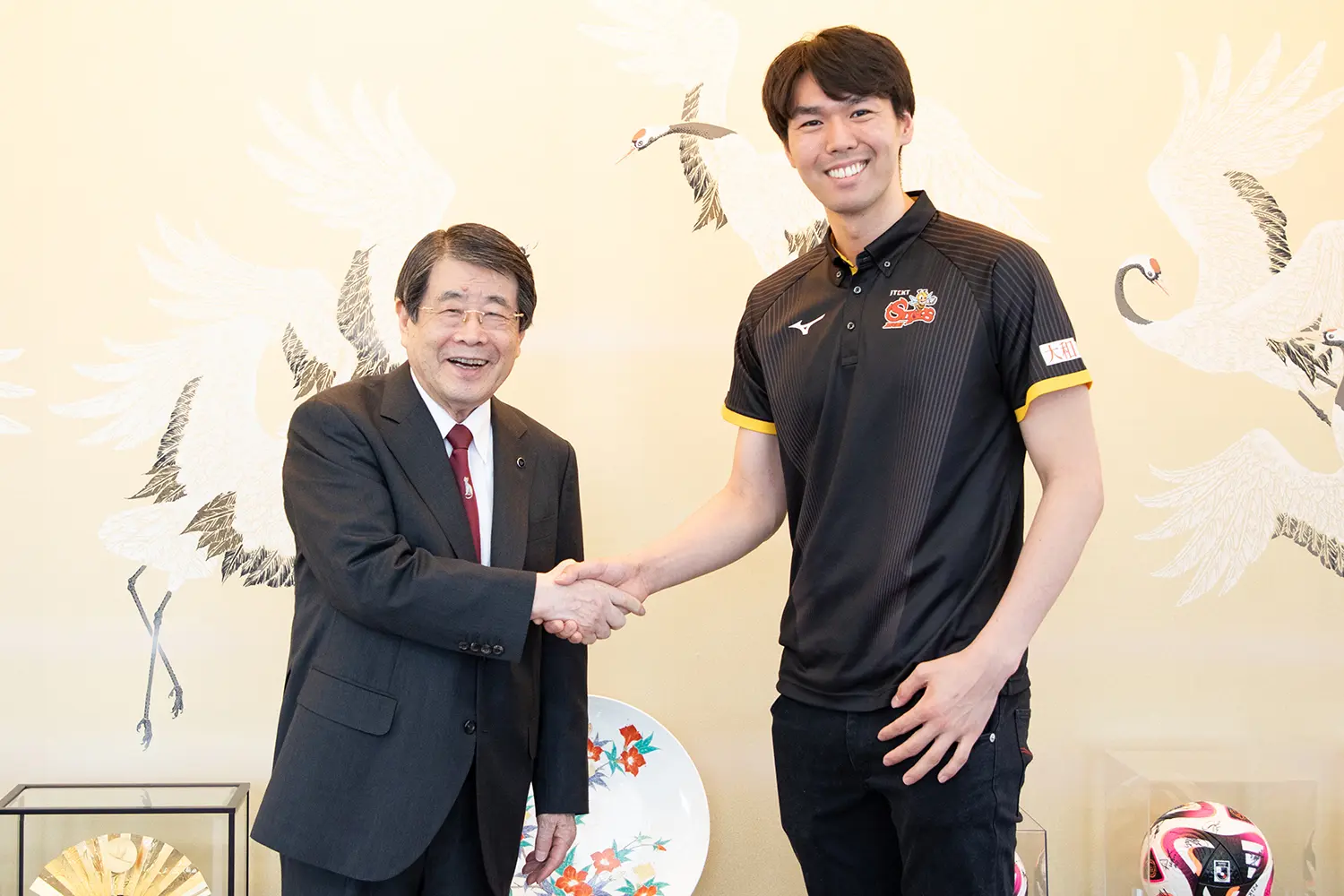 岩本大吾選手と社長